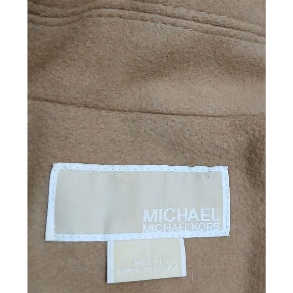 Michael kors womens small wool cashmere coat camel brown Cognac - Picture 8 of 9